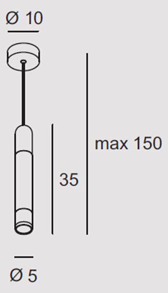Sospensione Contemporanea Derby Magenta Led 1X5+5W