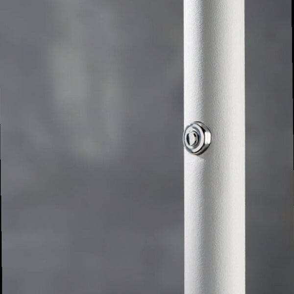 Piantana Moderna Ella Metallo Bianco Led 25W