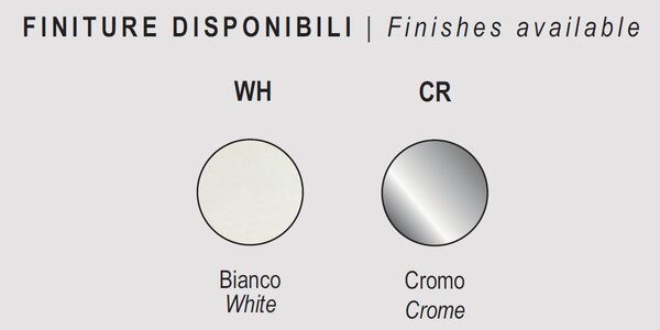 Applique Moderna Myr Metallo Cromo Grigio Led 16W
