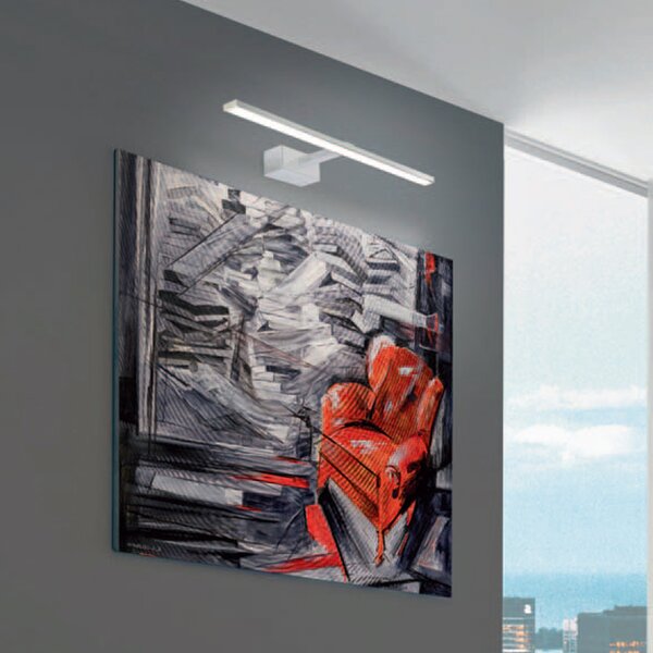 Applique Contemporanea Elegance Metallo Bianco Led 16W