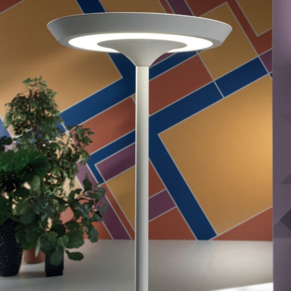 Piantana Moderna Ella Metallo Bianco Led 25W