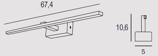 Applique Contemporanea Elegance Metallo Bianco Led 16W