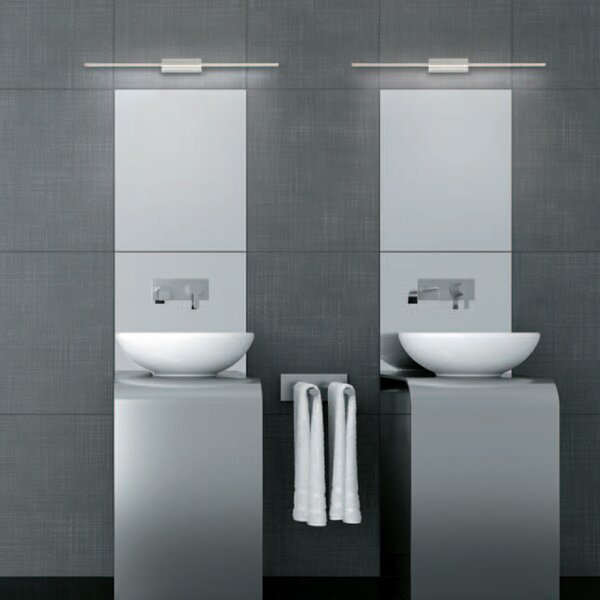 Applique Contemporanea Elegance Metallo Cromo Grigio Led 16W