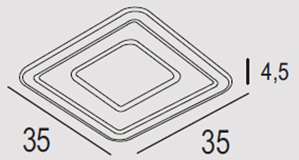 Plafoniera Contemporanea Halò Metallo Antracite Led 35W