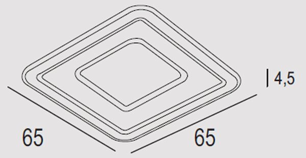 Plafoniera Contemporanea Halò Metallo Bianco Led 60W