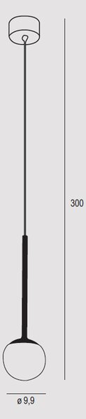 Sospensione Contemporanea Lollypop Metallo Oro Rosato Led 7W