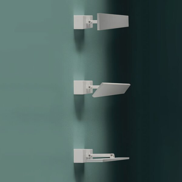 Applique Moderna Myr Metallo Bianco Led 16W