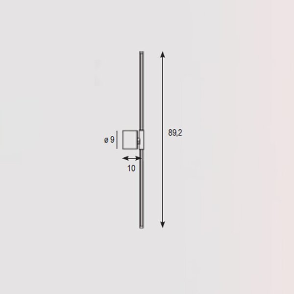 Applique Contemporanea Nood Metallo Bianco Led 20W