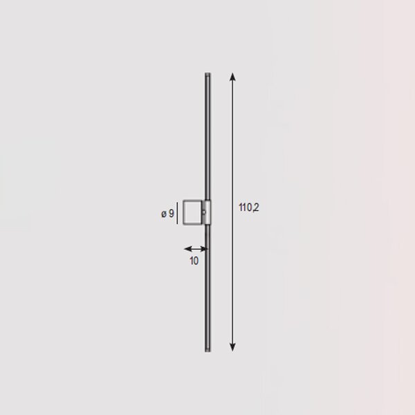 Applique Contemporanea Nood Metallo Bianco Led 28W