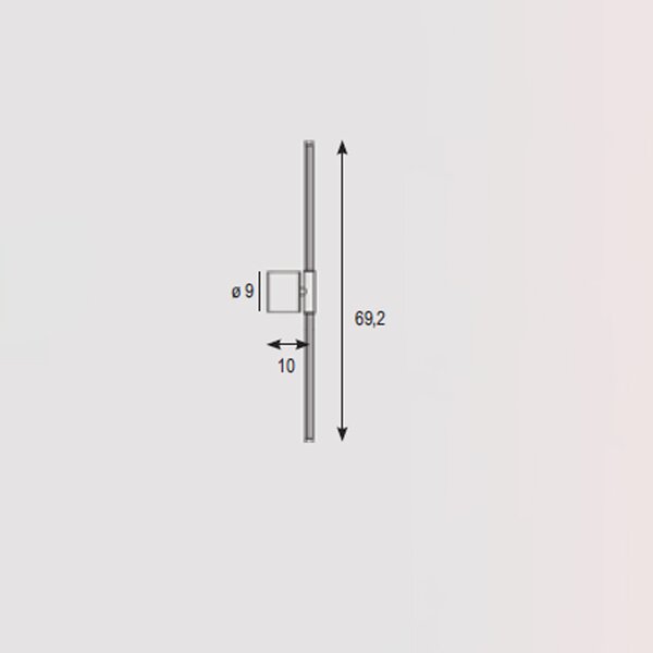 Applique Contemporanea Nood Metallo Bianco Led 12W