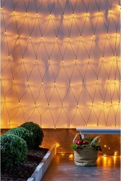 Eglo 410827 - Catena natalizia LED da esterno GOLDEN 160xLED 2m IP44 bianco caldo