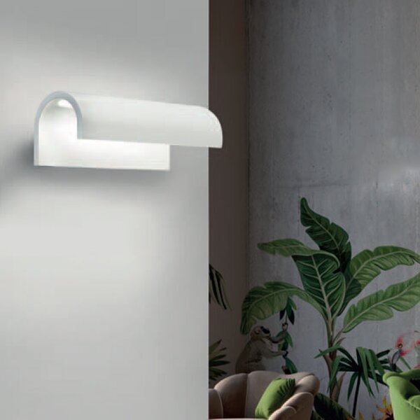 Applique Moderna Pop Metallo Bianco Led 20W