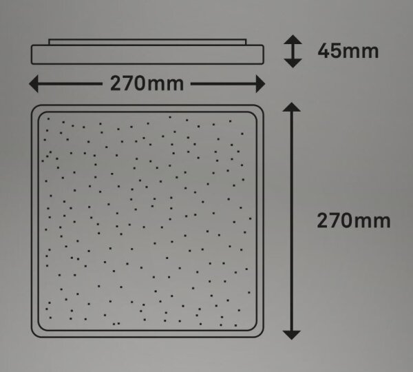 Briloner 3748-414 - Plafoniera LED LINO LED/15W/230V cromo opaco