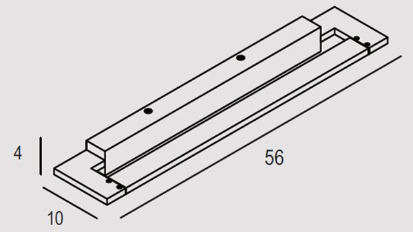 Applique Contemporanea Tour Metallo Bianco Led 18W