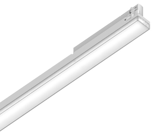 Proiettore Lineare Display Metallo Bianco Led 21W 4000K Luce Naturale