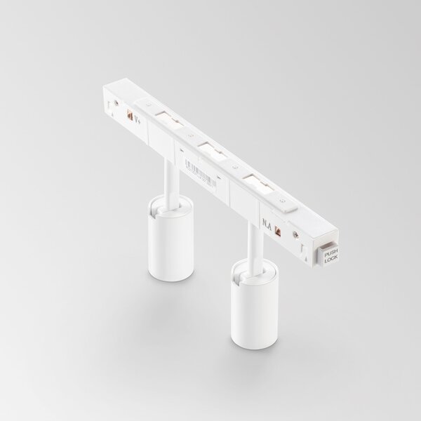 Proiettore Regolabile Ego Alluminio Bianco 2 Luci Led 5W 3000K 1-10V