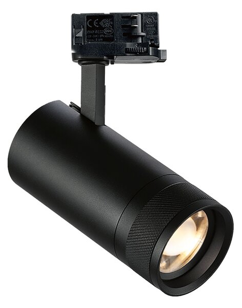 Proiettore Cilindrico On-Off Eos Alluminio-Plastiche Nero Led 25W 3000K
