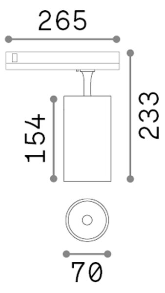 Proiettore Fox Alluminio-Materie Plastiche Bianco Led 25W 3000K Cri90 1-10V