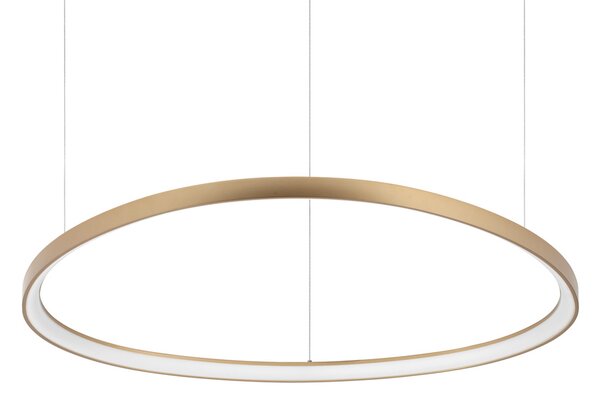 Sospensione Moderna Gemini Ottone Led 80W 3000K Luce Calda