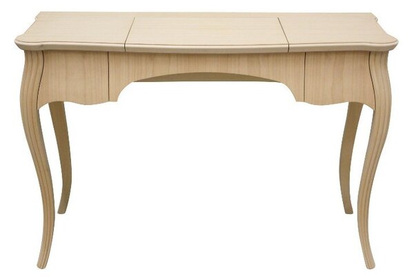 Toeletta in legno 2 cassetti grezzo l.120 p.50 h.80 (059)