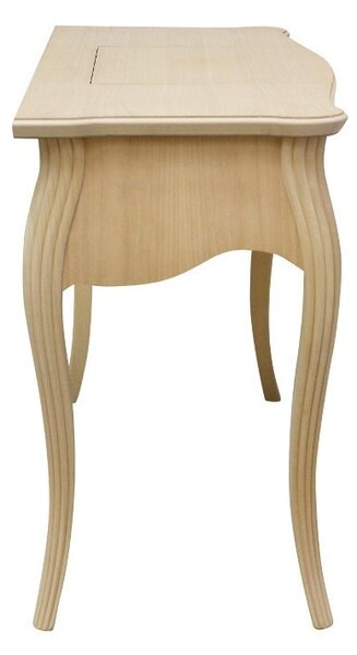 Toeletta in legno 2 cassetti grezzo l.120 p.50 h.80 (059)