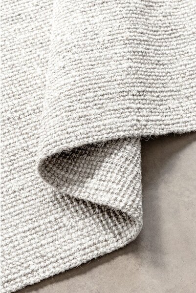 Tappeto grigio chiaro in iuta reversibile/tessuto a mano 60x90 cm Bouclé Jaipur – Hanse Home