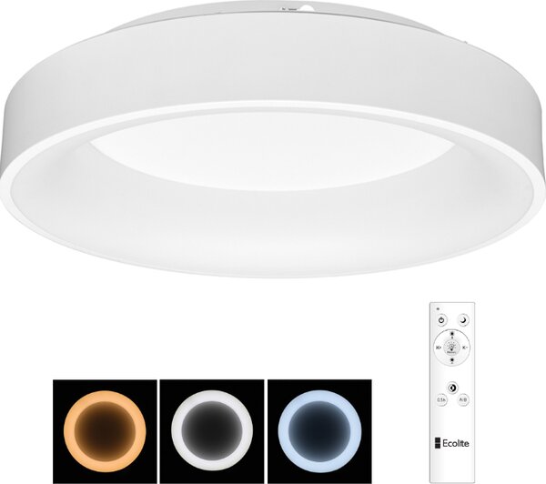 Ecolite LED plafoniera WMKL01R-40W/LED-BI Apparecchio LED, max. 40W, 2600lm