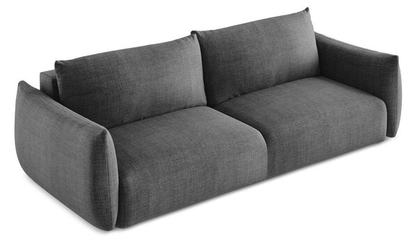 Divano grigio scuro allungabile 230 cm Leila – Makamii