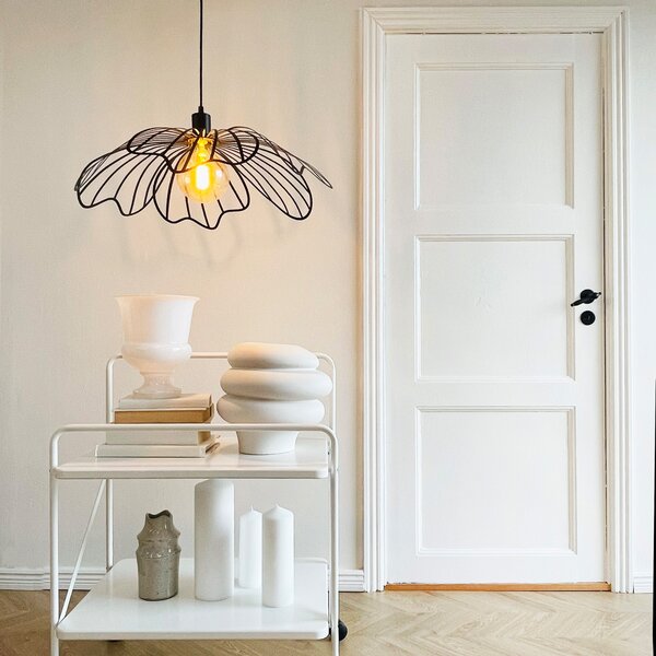 Lampada a sospensione Dyberg Larsen, Blumen, dimmerabile, Nero, Soggiorno, Metallo, Design
