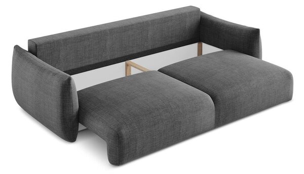Divano grigio scuro allungabile 230 cm Leila – Makamii