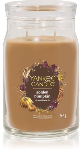 Yankee Candle Golden Pumpkin candela profumata Signature 567 g