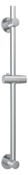 Asta per doccia senza foratura color argento lucido in acciaio inox con supporto scorrevole 70 cm – Wenko