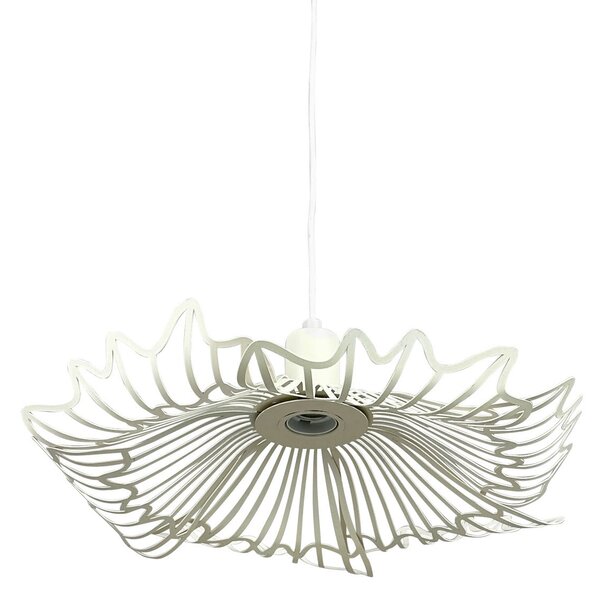 Lampada a sospensione Dyberg Larsen, Flora, dimmerabile, Bianco, Soggiorno, Metallo, Design