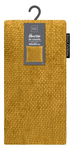 Federa decorativa in ciniglia 40x40 cm Leo – douceur d'intérieur