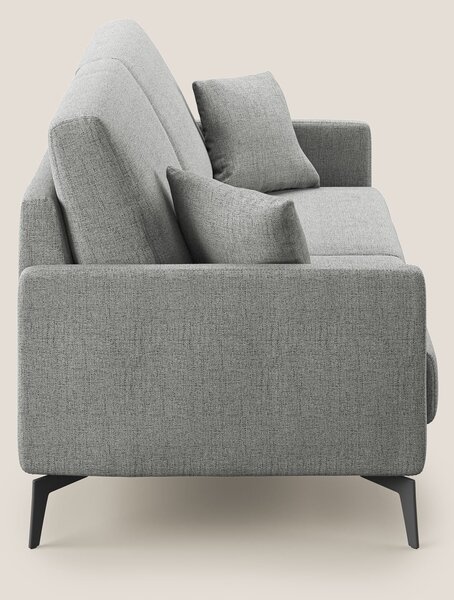 Saturno divano moderno in tessuto morbido impermeabile T03 grigio chia
