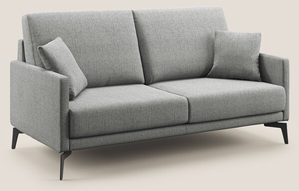 Saturno divano moderno in tessuto morbido impermeabile T03 grigio chia