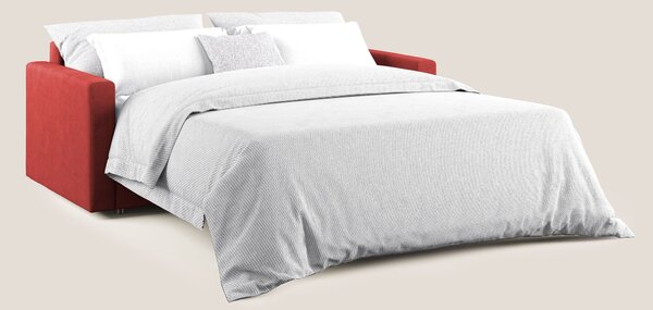 Chris Divano letto in microfibra smacchiabile T11 rosso
