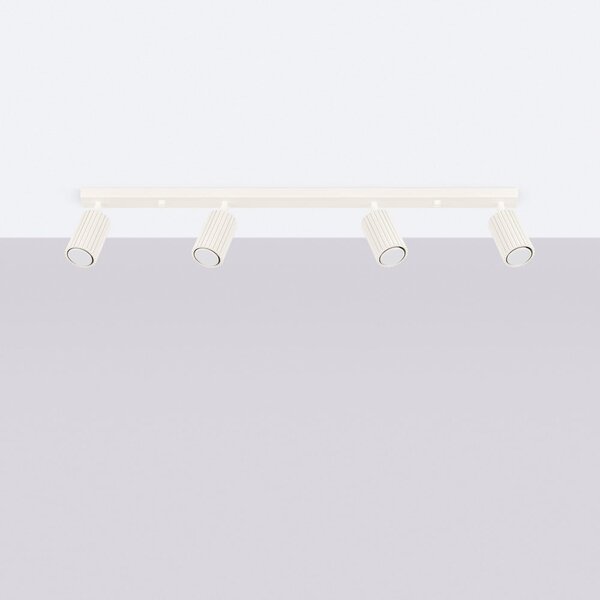 Faretto color crema 6,5x81 cm Gleam – Sollux