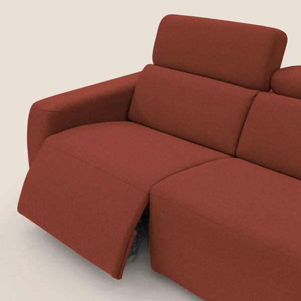Poseidon divano letto + relax elettrico in tessuto smacchiabile imperm
