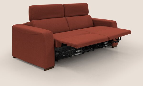 Poseidon divano letto + relax elettrico in tessuto smacchiabile imperm