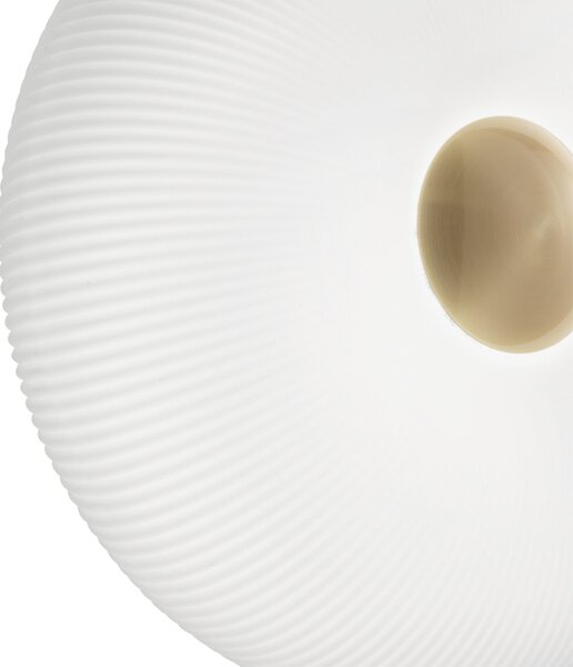 Plafoniera Moderna Arizona Vetro Bianco 2 Luci Gx53 9W 3000K Luce Calda