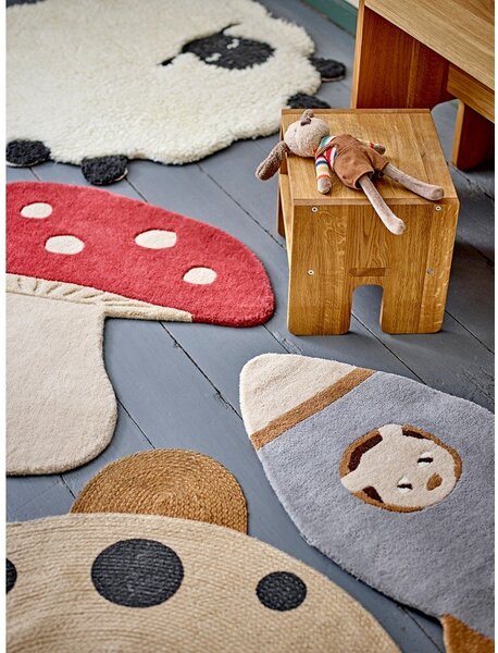 Tappeto per bambini bianco in lana ø 84 cm Dolly - Bloomingville Mini