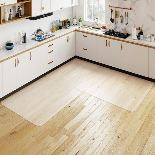 Costway Tappetino trasparente per sedie per pavimenti in legno massello, Tappeto protettivo in PVC per sedie con rotelle 180 x 160 cm