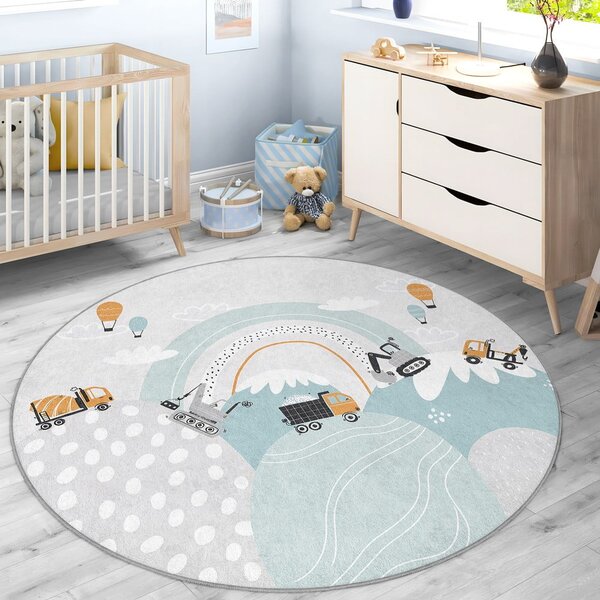 Tappeto per bambini lavabile ø120 cm Snowy Hills – Mila Home