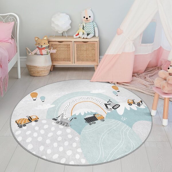 Tappeto per bambini lavabile ø120 cm Snowy Hills – Mila Home