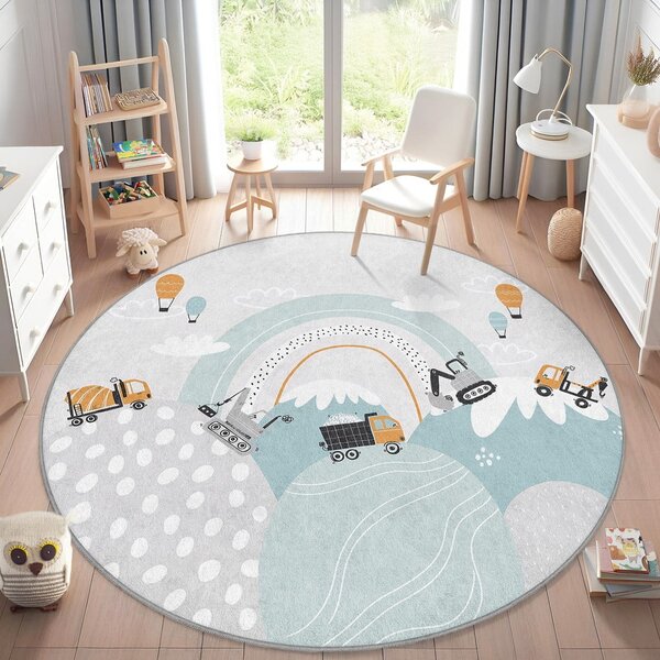 Tappeto per bambini lavabile ø120 cm Snowy Hills – Mila Home