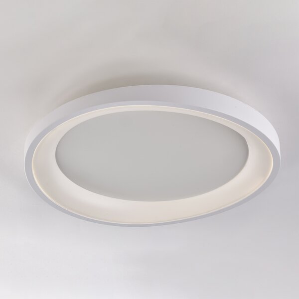 Plafoniera Moderna Perth In Plastica Bianca Con Led Integrato 32W 4000K