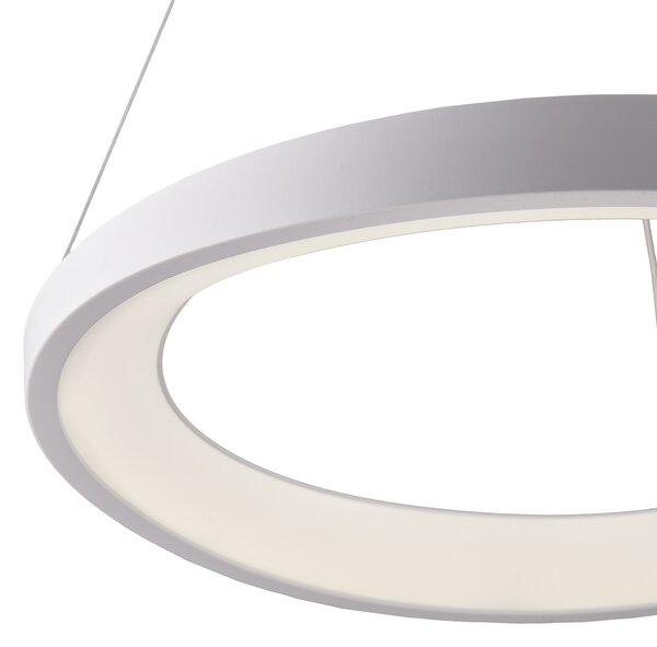 Sospensione Moderna Perth In Plastica Bianca Con Led Integrato 32W 4000K