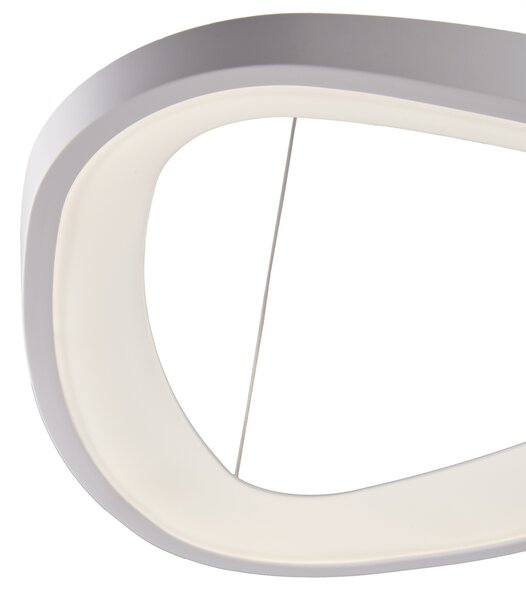 Sospensione Moderna Darwin Plastica Bianca Led 40W Dimmerabile 3000-4000-6000K