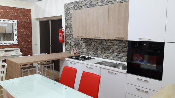Tavolo da pranzo piano in vetro allungabile 110x70 h 76 (608)